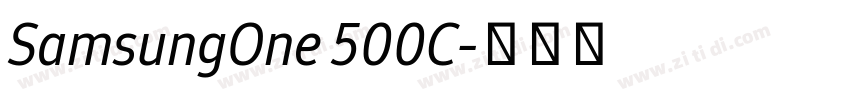SamsungOne 500C字体转换